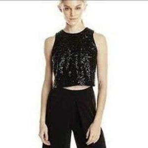 Ivanka Trump black sequin tank size 10 elegant